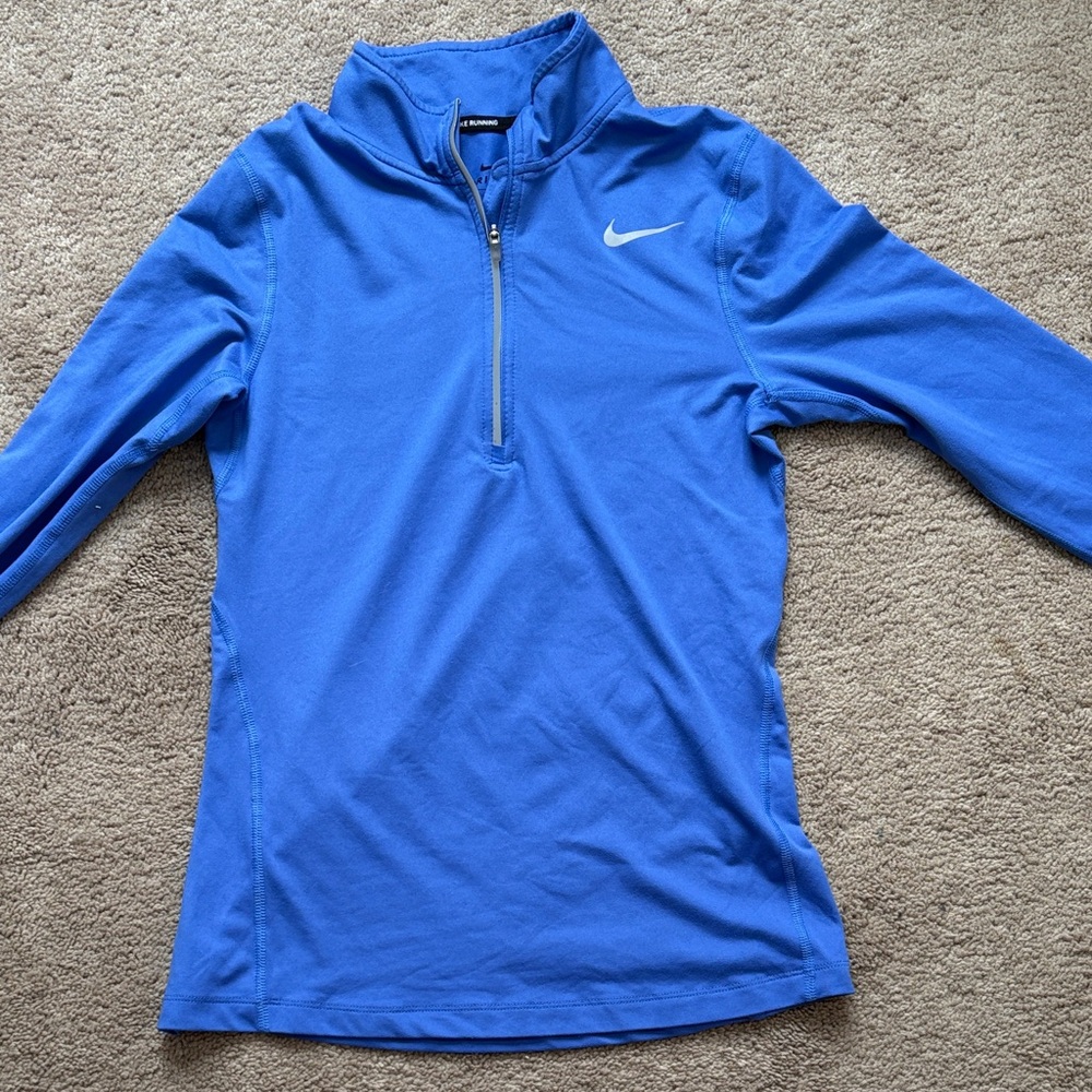 Nike Blue Half-Zip Sweatshirt